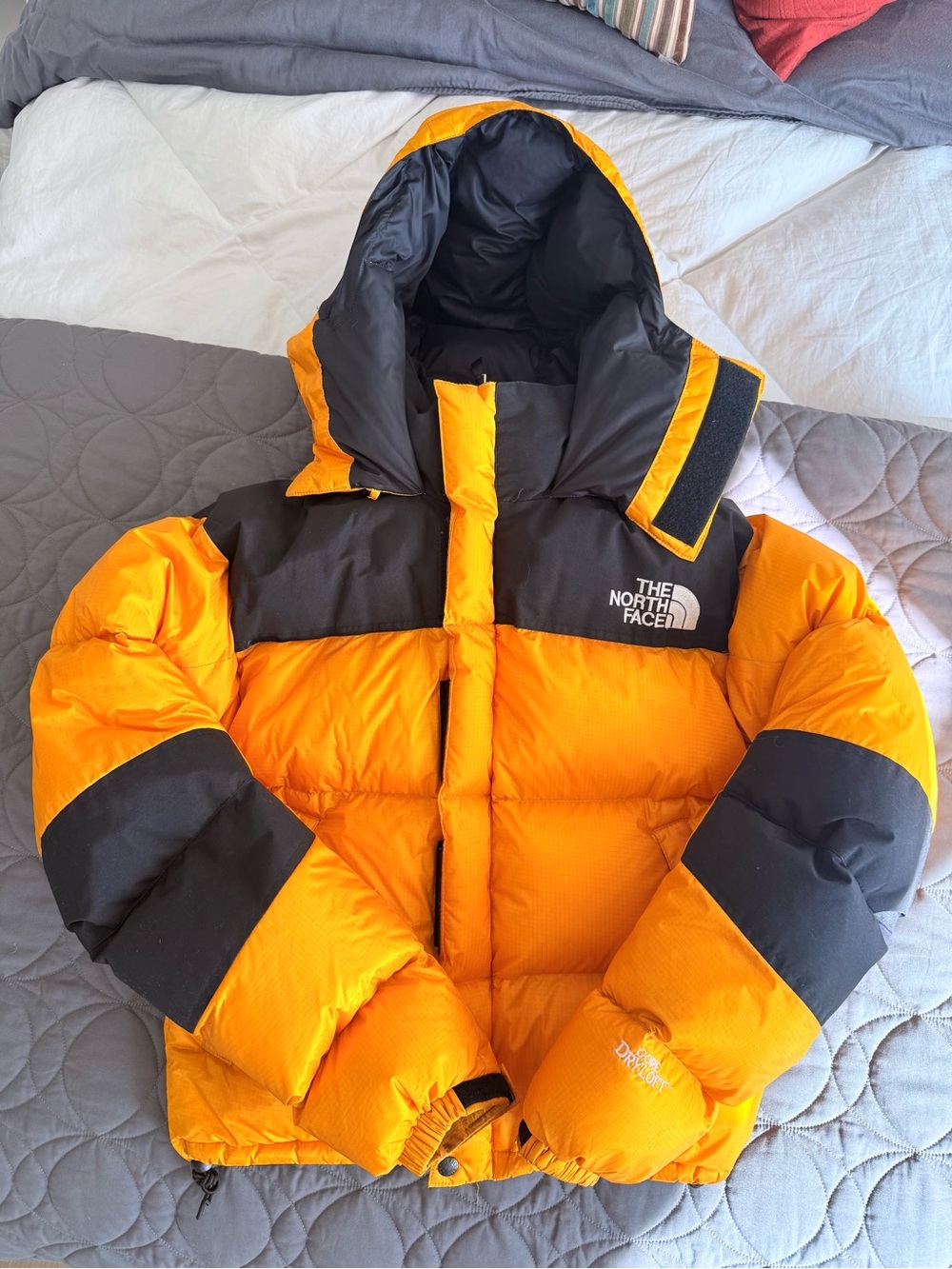 The North Face Summit Series Yellow & Black Puffer Jacket